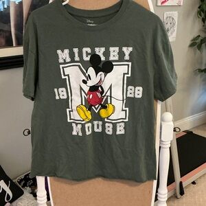 Disney Mickey Mouse Olive Graphic Tee